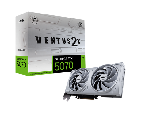 MSI Grafikkarte GeForce RTX 5070 12G VENTUS 2X OC WHITE - MSI e-Shop | Offiziell von MSI Deutschland