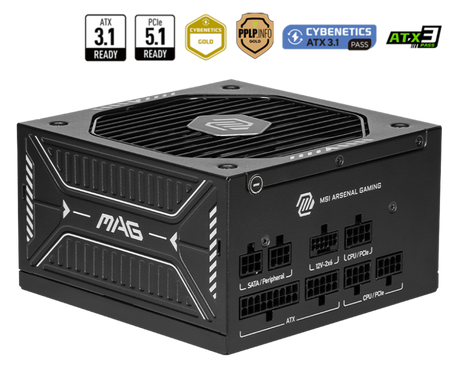 MSI MAG A750GLS PCIE5 – 750 W ATX 3.1 Netzteil (80 PLUS Gold) | MSI Deutschland