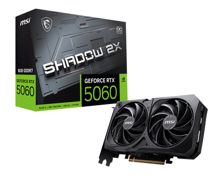 MSI Grafikkarte GeForce RTX 5060 8G SHADOW 2X OC - MSI e-Shop | Offiziell von MSI Deutschland