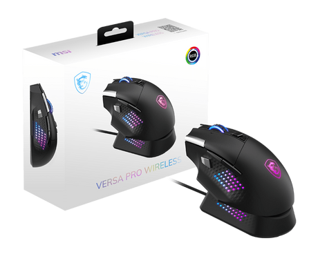 MSI CB Gaming Maus VERSA PRO WIRELESS + MOUSE DOCK PRO - MSI e-Shop | Offiziell von MSI Deutschland