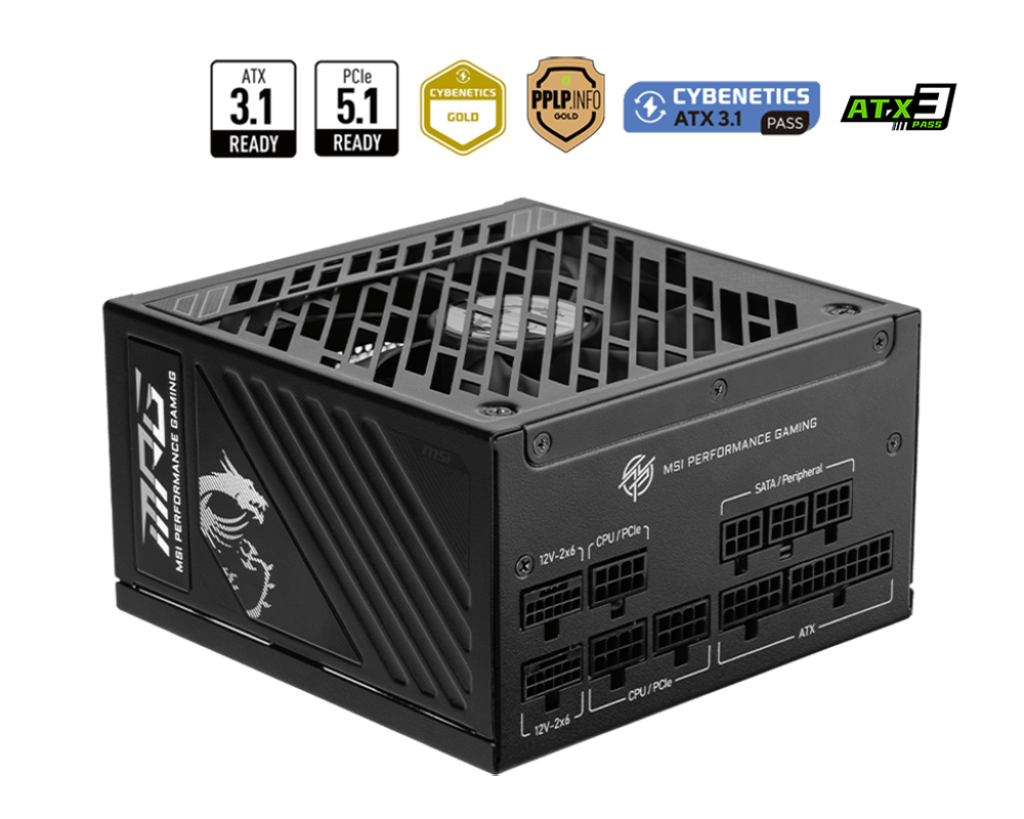 MSI Desktop PC Netzteil MPG A1250GS PCIE5 - MSI e-Shop | Offiziell von MSI Deutschland