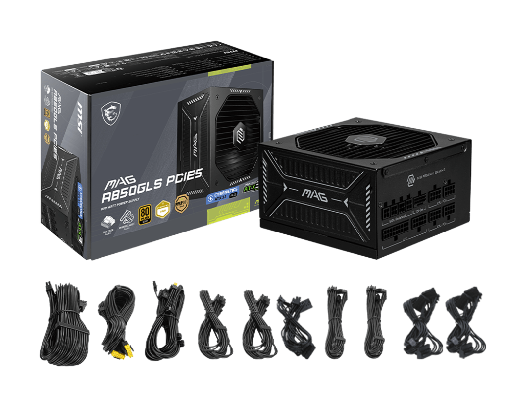 MSI Desktop PC Netzteil MAG A850GLS PCIE5 - MSI e-Shop | Offiziell von MSI Deutschland