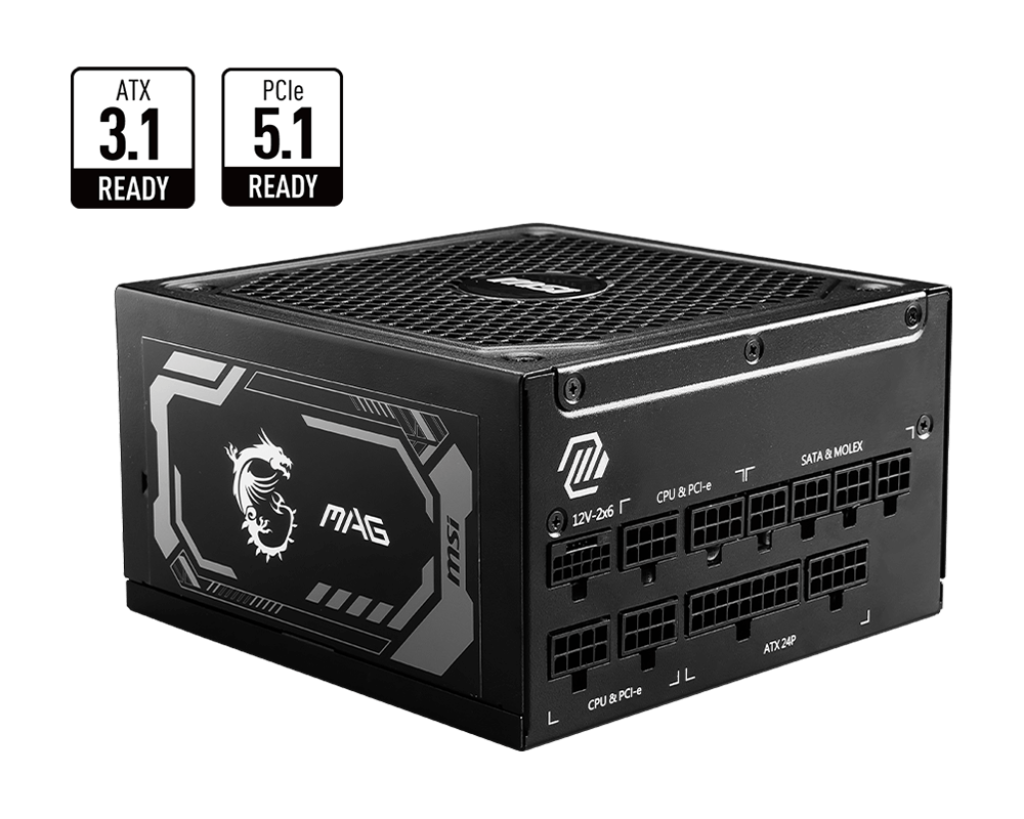 MSI Desktop PC Netzteil MAG A1000GL PCIE5 Caggtus25 - MSI e-Shop | Offiziell von MSI Deutschland