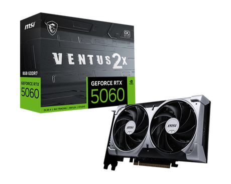 MSI Grafikkarte GeForce RTX 5060 8G VENTUS 2X OC - MSI e-Shop | Offiziell von MSI Deutschland