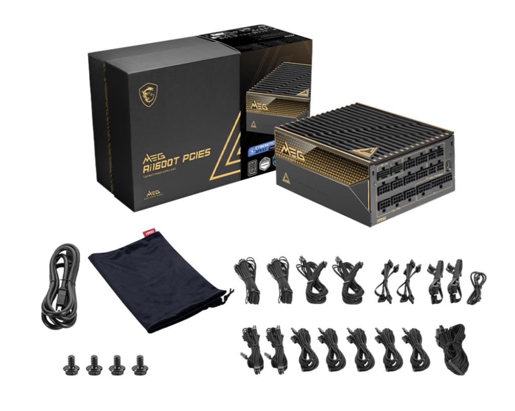 MSI CB Desktop PC Netzteil MEG Ai1600T PCIE5 - MSI e-Shop | Offiziell von MSI Deutschland