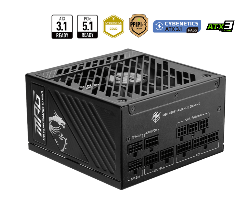 MSI MPG A850GS PCIE5 – 850 W ATX 3.1 Netzteil (80 PLUS Gold) | MSI Deutschland