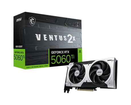 MSI Grafikkarte GeForce RTX 5060 Ti 8G VENTUS 2X PLUS - MSI e-Shop | Offiziell von MSI Deutschland