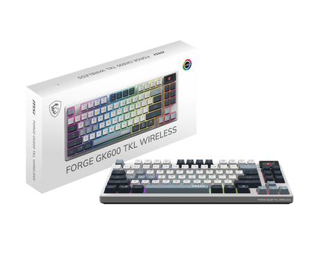MSI CB Gaming Tastatur FORGE GK600 TKL W SKY DE - MSI e-Shop | Offiziell von MSI Deutschland