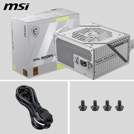 MSI MAG A650BNL WHITE – 650 W 80 PLUS Bronze Netzteil (Weiss) | MSI Deutschland