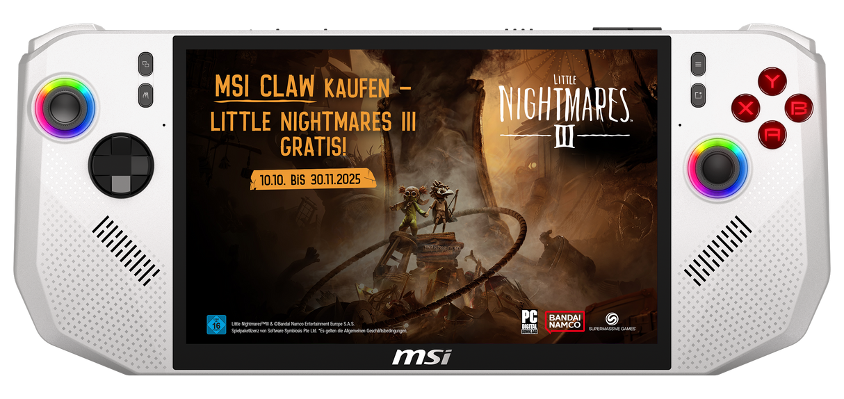 MSI Handheld PC Claw A8 BZ2EM-036 Polar Tempest - MSI e-Shop | Offiziell von MSI Deutschland