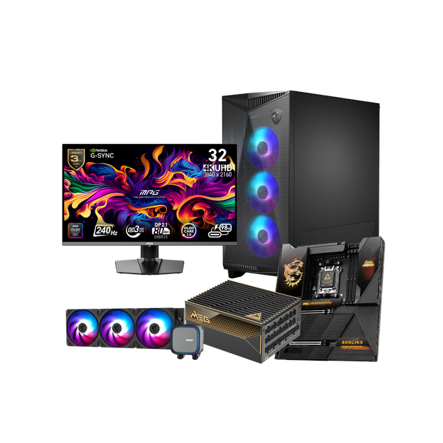 Erweiterter Komponentensatz - Mainboard + PC Netzteile + Gehäuse + Monitore + Wasserkühlung - MSI e-Shop | Offiziell von MSI Deutschland
