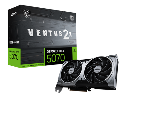 MSI Grafikkarte GeForce RTX 5070 12G VENTUS 2X OC - Refurbished - MSI e-Shop | Offiziell von MSI Deutschland