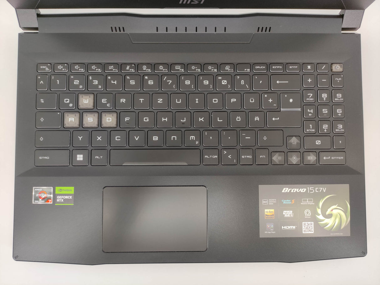 MSI Gaming Notebook Bravo 15 C7VFK-230DE - Refurbished - MSI e-Shop | Offiziell von MSI Deutschland