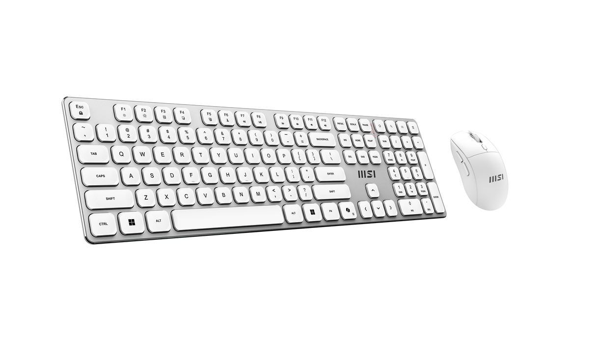 MSI CB Gaming Tastatur/Mouse FORGE K210 WIRELESS COMBO WHITE DE - MSI e-Shop | Offiziell von MSI Deutschland