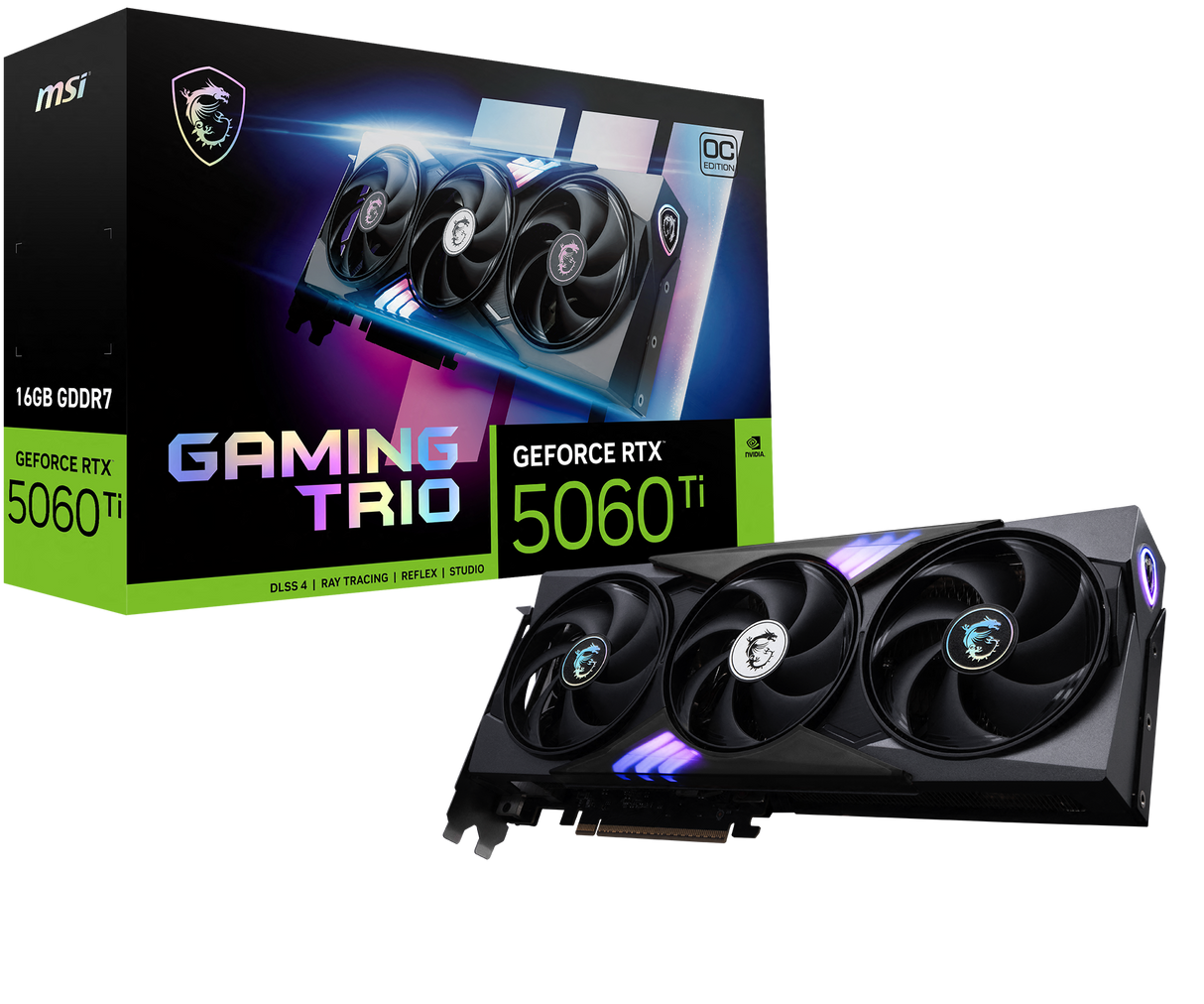 MSI Grafikkarte GeForce RTX 5060 Ti 16G GAMING TRIO OC