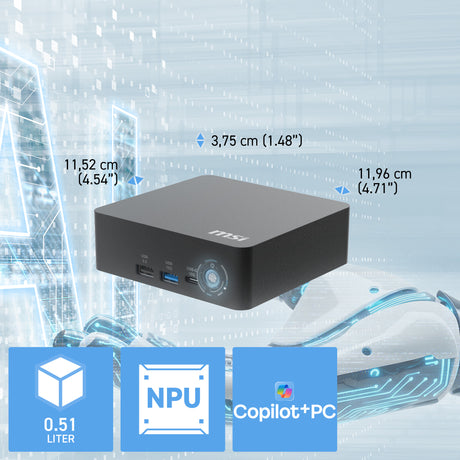 MSI Mini PC Cubi NUC AI+ 3MG-003EU