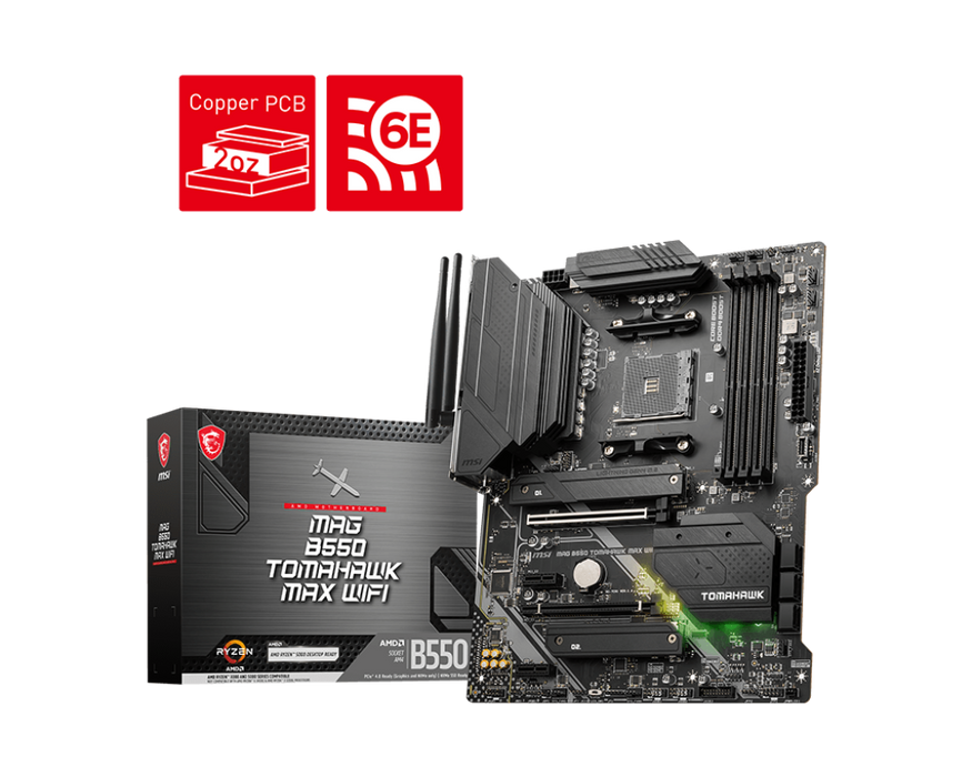 MSI Motherboard MAG B550 TOMAHAWK MAX WIFI