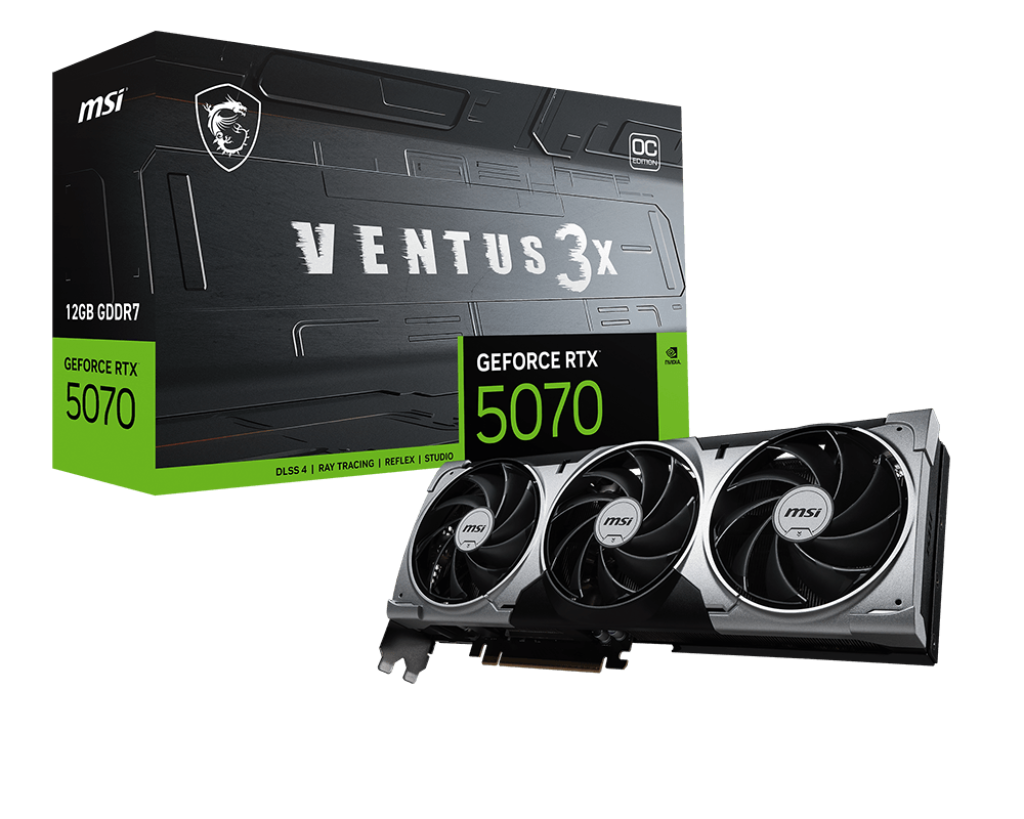MSI Grafikkarte GeForce RTX 5070 12G VENTUS 3X OC