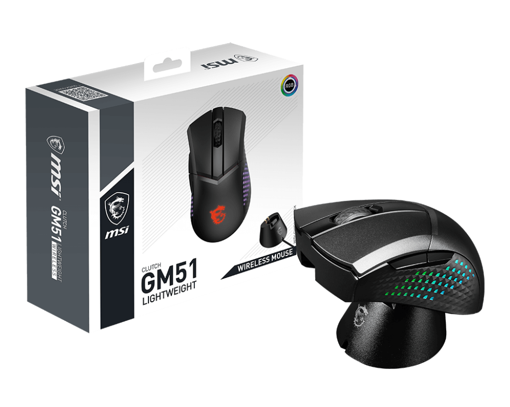 MSI Incent Gaming Maus CLUTCH GM51 LIGHTWEIGHT WIRELESS - MSI e-Shop | Offiziell von MSI Deutschland