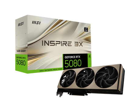 MSI Grafikkarte GeForce RTX 5080 16G INSPIRE 3X - MSI e-Shop | Offiziell von MSI Deutschland