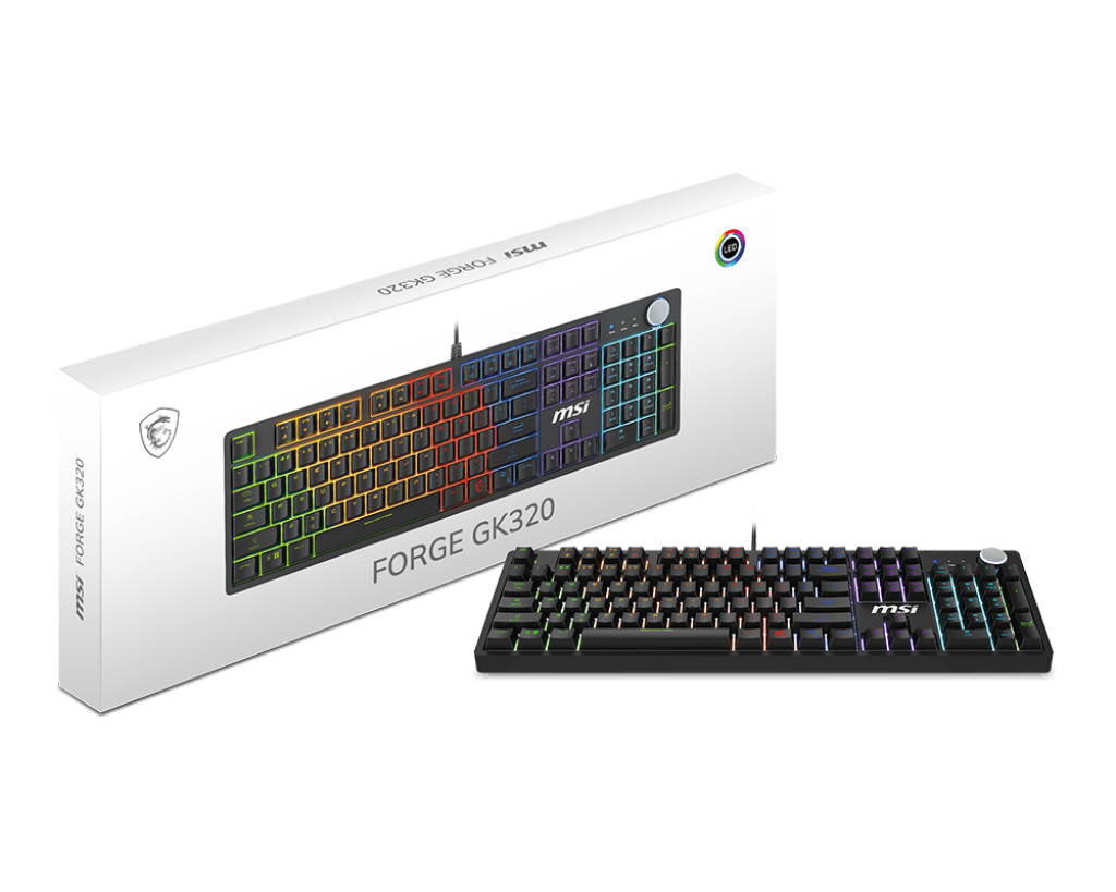 MSI Gaming Tastatur FORGE GK320 RED DE                                                                          (CGS) - MSI e-Shop | Offiziell von MSI Deutschland