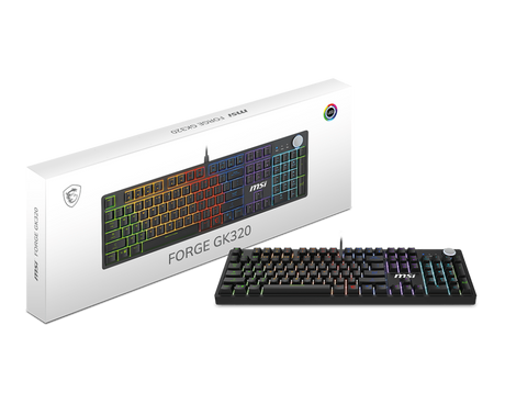 MSI Gaming Tastatur FORGE GK320 RED DE                                                                          (CGS) - MSI e-Shop | Offiziell von MSI Deutschland