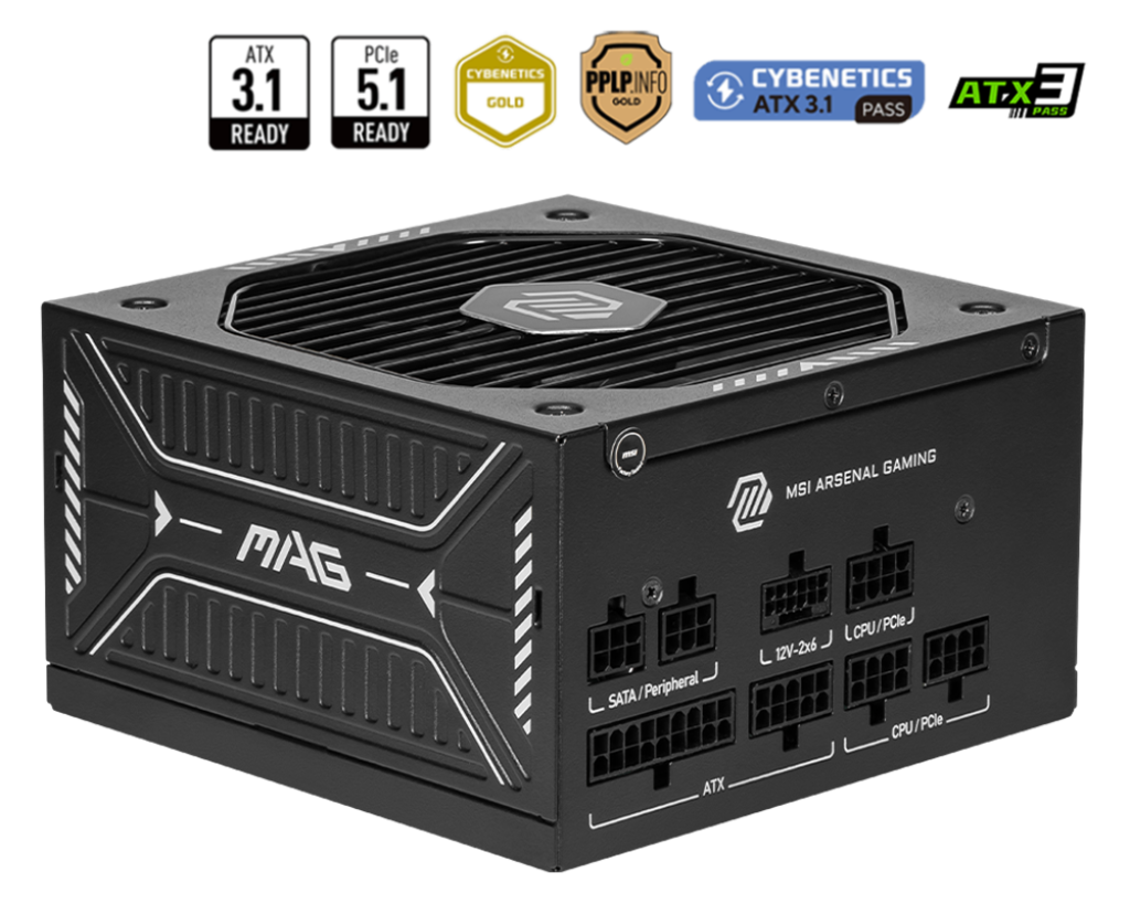 MSI Desktop PC Netzteil MAG A750GLS PCIE5 - MSI e-Shop | Offiziell von MSI Deutschland