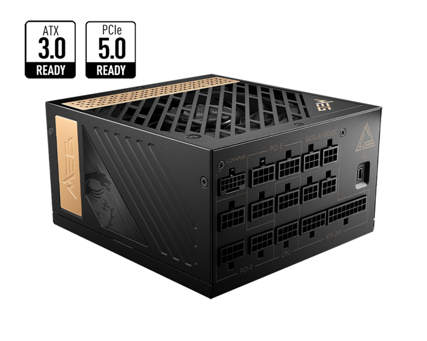 MSI Incent  Desktop PC Netzteil ATX 1300Watt 80 Plus Platinum MEG Ai1300P PCIE5 - MSI e-Shop | Offiziell von MSI Deutschland