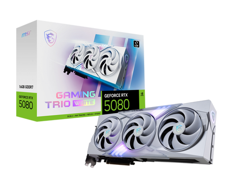 MSI Grafikkarte GeForce RTX 5080 16G GAMING TRIO WHITE - MSI e-Shop | Offiziell von MSI Deutschland