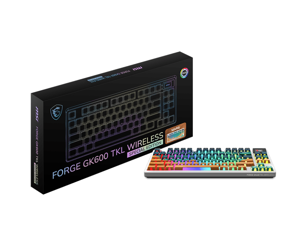 MSI Gaming Tastatur FORGE GK600 TKL W MARS DE