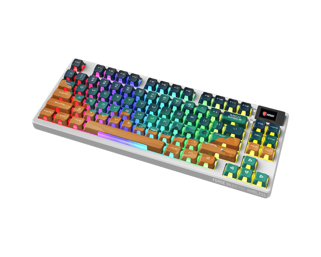 MSI Gaming Tastatur FORGE GK600 TKL W MARS DE