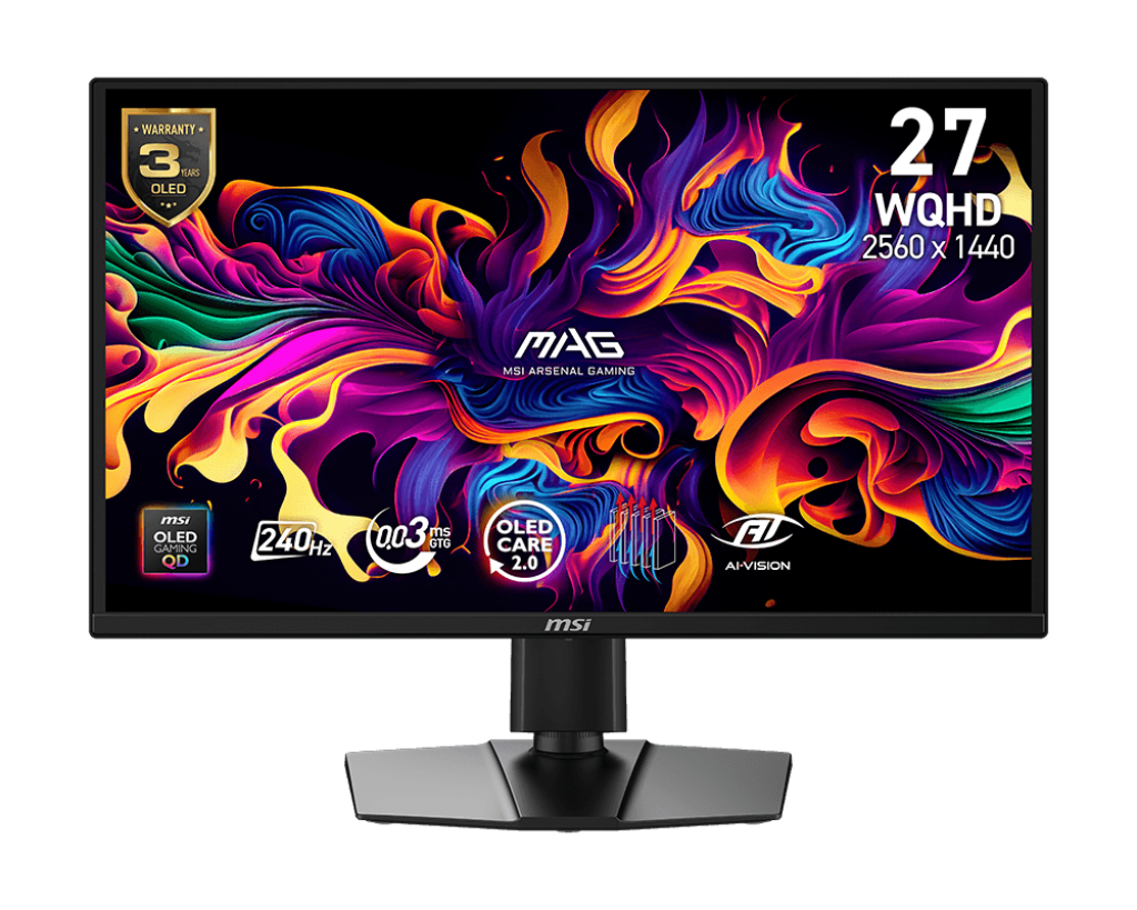 MSI 27' Gaming Monitor MAG 272QP QD-OLED X24 - Refurbished