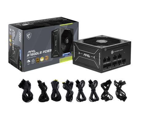 MSI MAG A750GLS PCIE5 – 750 W ATX 3.1 Netzteil (80 PLUS Gold) | MSI Deutschland
