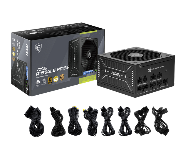 MSI MAG A750GLS PCIE5 – 750 W ATX 3.1 Netzteil (80 PLUS Gold) | MSI Deutschland
