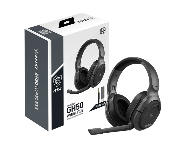 MSI Incent Gaming Headset IMMERSE GH50 WIRELESS - MSI e-Shop | Offiziell von MSI Deutschland