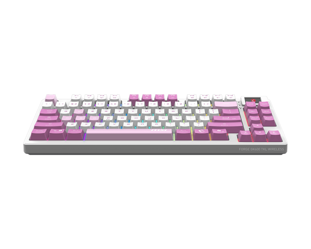 MSI Gaming Tastatur FORGE GK600 TKL WIRELESS VIOLET DE