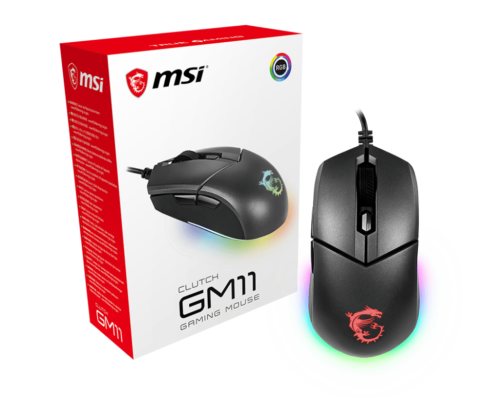 MSI Incent Gaming Maus Clutch GM11 USB - MSI e-Shop | Offiziell von MSI Deutschland