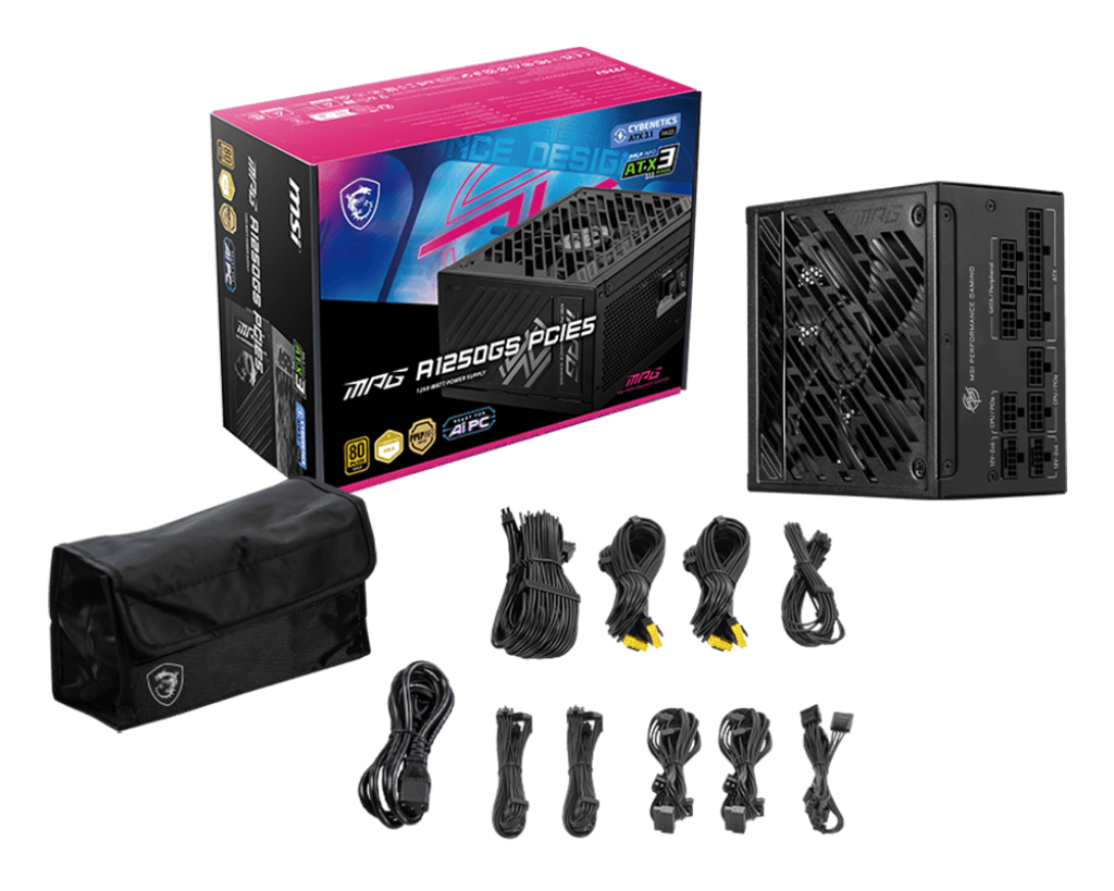 MSI Desktop PC Netzteil MPG A1250GS PCIE5 - MSI e-Shop | Offiziell von MSI Deutschland