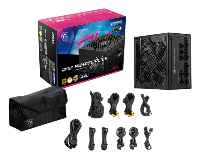 MSI Desktop PC Netzteil MPG A1250GS PCIE5 - MSI e-Shop | Offiziell von MSI Deutschland