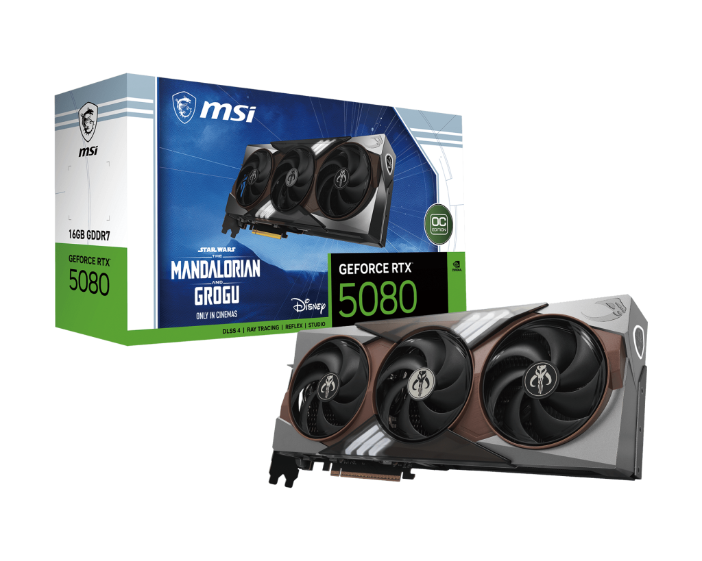 GeForce RTX 5080 16G The Mandalorian and Grogu Edition OC - MSI e-Shop | Offiziell von MSI Deutschland