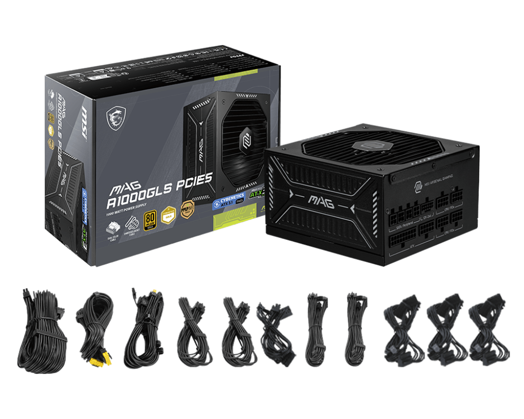 MSI Desktop PC Netzteil MAG A1000GLS PCIE5 - MSI e-Shop | Offiziell von MSI Deutschland