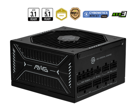MSI Desktop PC Netzteil MAG A1000GLS PCIE5 - MSI e-Shop | Offiziell von MSI Deutschland