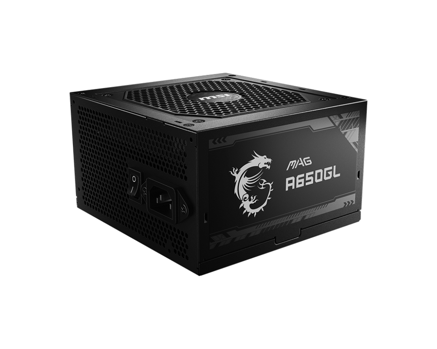 MSI Incent Desktop PC Netzteil ATX 650Watt 80 Plus Gold MAG A650GL - MSI e-Shop | Offiziell von MSI Deutschland