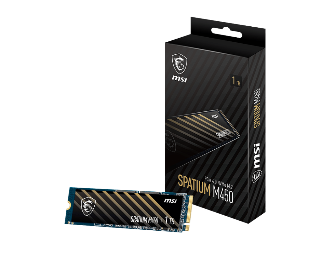 MSI SSD SPATIUM M450 PCIe 4.0 NVMe M.2 1TB V1 - MSI e-Shop | Offiziell von MSI Deutschland