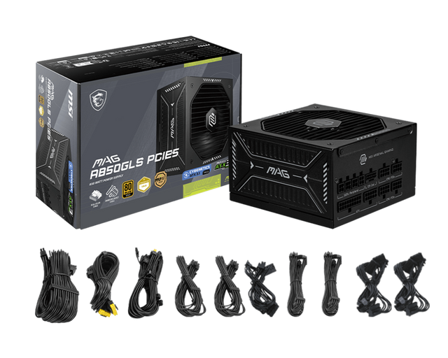 MSI Desktop PC Netzteil MAG A850GLS PCIE5 - MSI e-Shop | Offiziell von MSI Deutschland