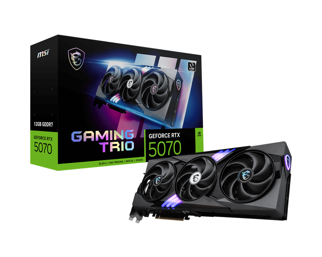 GeForce RTX 5070 12G GAMING TRIO - MSI e-Shop | Offiziell von MSI Deutschland