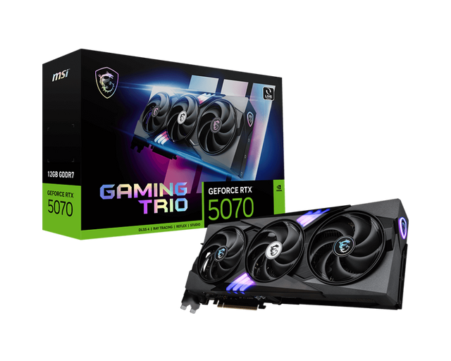 GeForce RTX 5070 12G GAMING TRIO - MSI e-Shop | Offiziell von MSI Deutschland