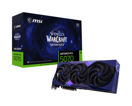 GeForce RTX 5070 12G World of Warcraft MIDNIGHT VOID EDITION OC - MSI e-Shop | Offiziell von MSI Deutschland