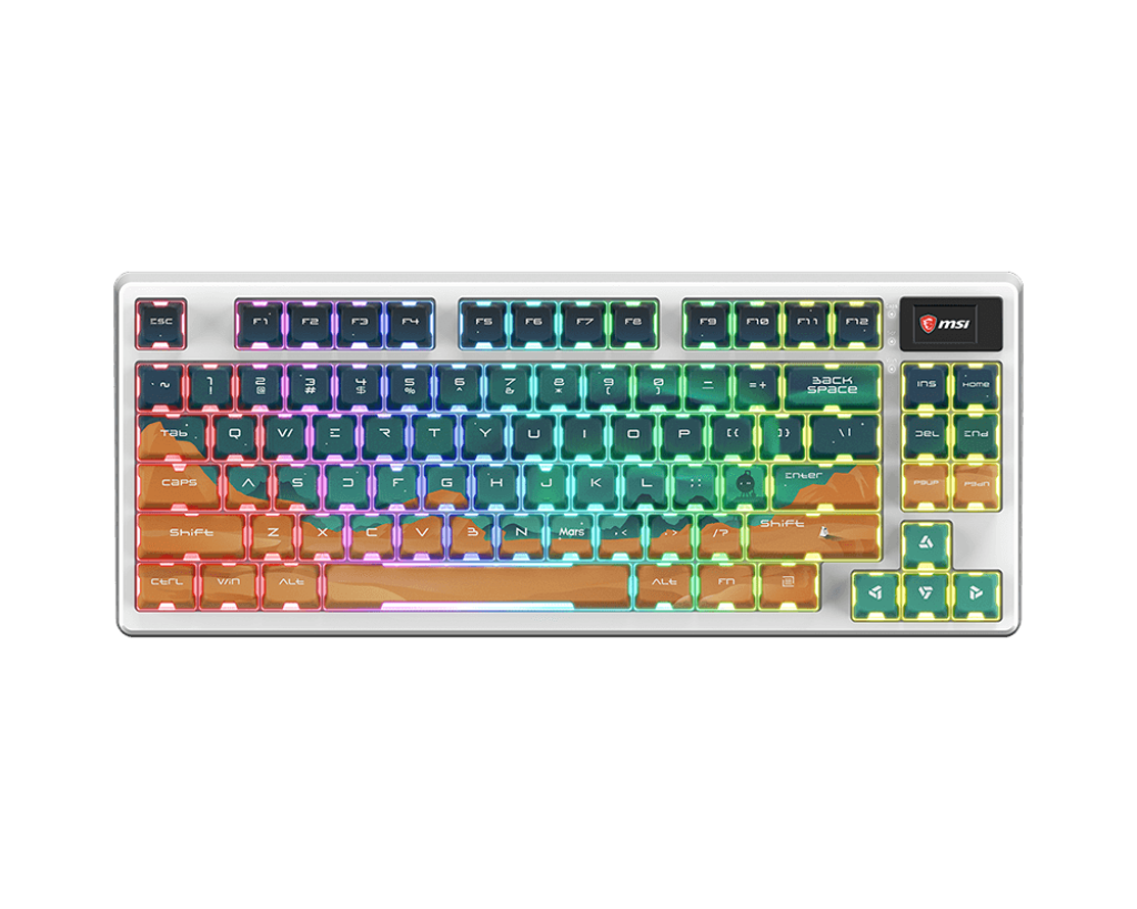 MSI Gaming Tastatur FORGE GK600 TKL W MARS DE