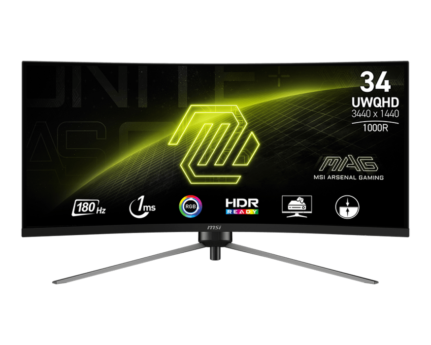 MSI Incent MAG 345CQRDE | MSI Gaming Monitor - MSI e-Shop | Offiziell von MSI Deutschland